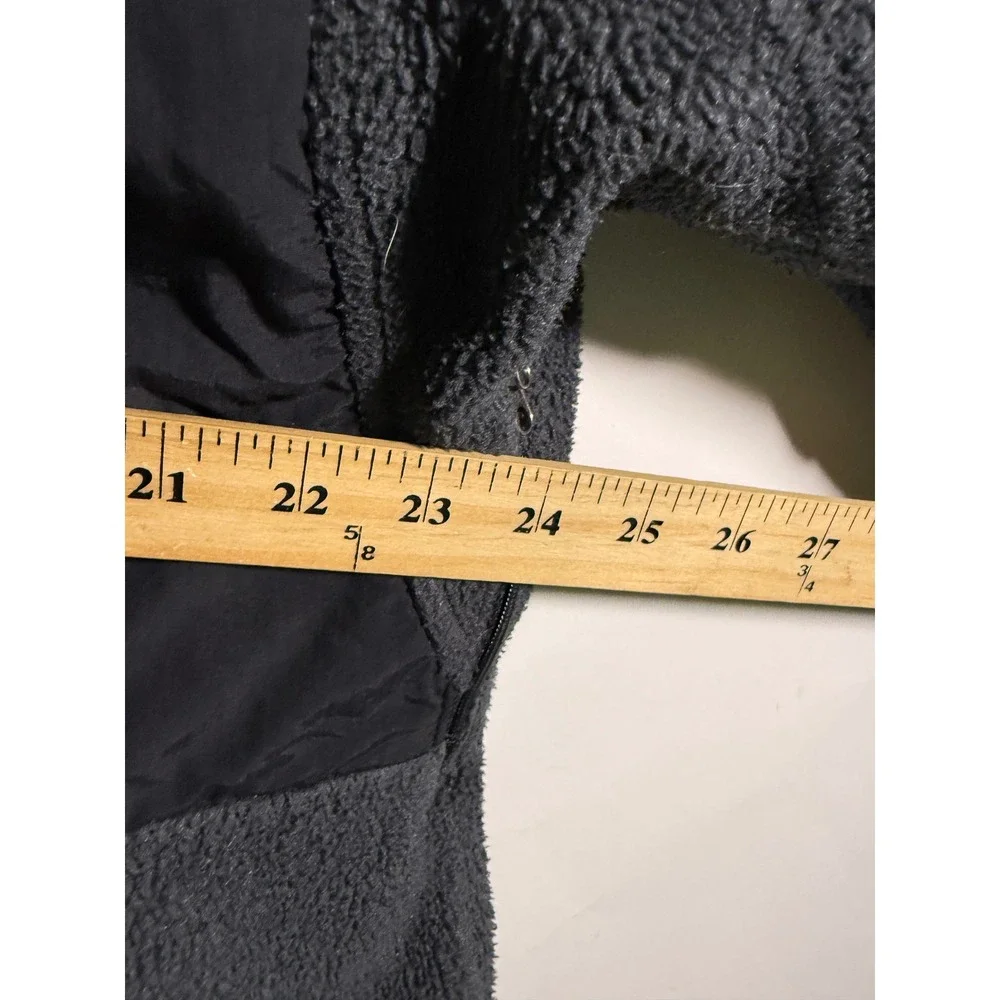 The North Face Denali Fleece Jacket Mens Medium Grey Black Full Zip Outdoor